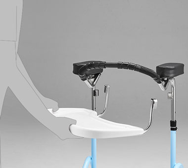 歩行器 アルコーフィット トレイ標準装備 前腕支持型の説明
