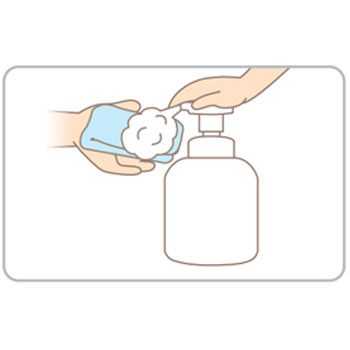 清拭剤 泡でさっぱりからだふき 液体タイプ 500ml