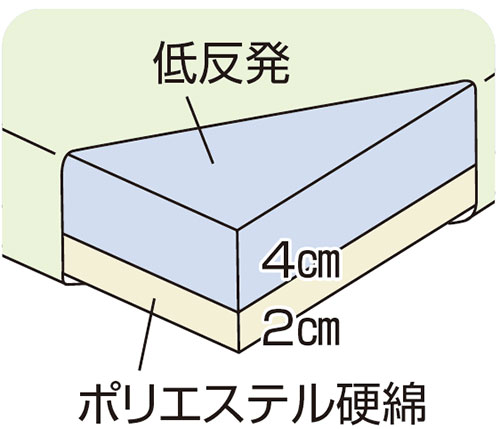 ウェルファン 2層クッション 夢ごこち 合皮レザータイプ クッション・座布団